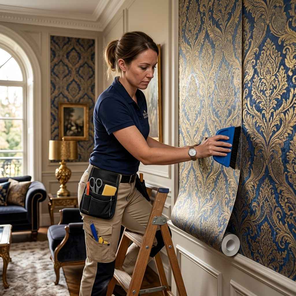 Victorian Damask Wallpaper